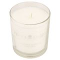 Floristik24 Scented candle in glass Scented candle Christmas White H8cm