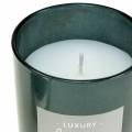 Floristik24 Scented candle in glass anthracite Ø7cm H8.5cm 1pc