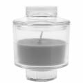 Floristik24 Scented Candle in Glass Vanilla Gray Ø8cm H10,5cm