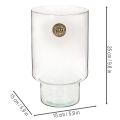 Eco Glass Cylinder Vase 25cm for Indoor Decoration | Floristik24.co.uk