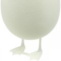 Floristik24 Decorative egg with legs Easter egg white Table decoration Easter figure H25cm