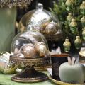 Floristik24 Decorative pendant acorn, autumn fruits, Christmas tree decorations with gold decor H8cm Ø6cm 4pcs