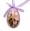 Floristik24 Eggs with pattern purple-pink 5-8cm 8pcs
