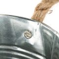Bucket with rope handles Ø14cm