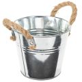 Bucket with rope handles Ø14cm