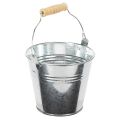 Bucket Ø12cm H10cm 8pcs. Zinc,