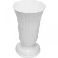 Floristik24 Lilia white plastic vase Ø28cm H48cm
