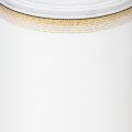 Elegant moiré wreath ribbon with gold edge, wedding decoration, mourning ribbon, white 150mm x 25m | Floristik24.co.uk