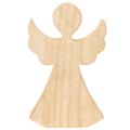 Wooden Angel Decoration Figure in Natural Light Wood, 30cm, Indoor Christmas Decoration | Floristik24.co.uk