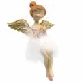 Floristik24 Decorative ballerina angel edge seat Ø11.5 H15cm 2pcs