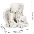 Angel Sculpture – Child Angel Pair with Heart, 24cm | Floristik24.co.uk