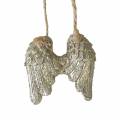 Floristik24 Angel wings to hang in gold glitter 5cm × 5.2cm 12pcs