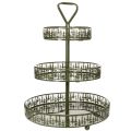 Green Metal Three-Tier Stand
