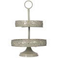 Two-Tier Metal Stand with Star