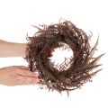 Artificial Autumn Wreath with Fern Branches 35cm | Floristik24.co.uk