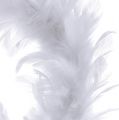 Floristik24 Feather wreath Ø15cm white 4pcs