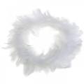 Floristik24 White feather wreath decoration Ø25cm Easter decoration Real feathers
