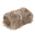 Floristik24 Faux Fur Ribbon for Decoration and Crafting, 15x180cm, Set of 2, Brown