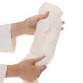 Faux Fur Decorative Ribbon Roll White 10mm x 1.4m (Set of 3) | Floristik24.co.uk