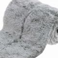Floristik24 Table runner faux fur grey, decorative fur for table 15×200cm