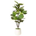 Kunst Fiddle Leaf Fig Tree 120 cm, Green Leaves, Indoor Decoration | Floristik24.co.uk