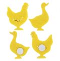 Floristik24 Felt duck, chicken self-adhesive yellow 96 pieces