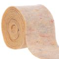 Floristik24 Felt tape, two-tone pot holder made of wool felt, orange/multicolored, 15cm x 5m