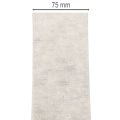 Two-Colour Wool Felt Ribbon, White and Grey, 7.5 cm x 5 m, for Floristry and Decoration | Floristik24.co.uk