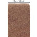 Two Tone Wool Felt Pot Band, 15 cm x 5 m, Purple and Light Brown | Floristik24.co.uk