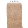 100% Wool Felt Ribbon, 15 cm x 5 m, Brown and White, for Pot Covers and Crafting | Floristik24.co.uk