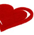 Floristik24 Felt hearts 5,5cm red 90pcs