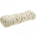 Floristik24 Felt cord wick thread wool cord white yellow brown L30m