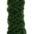 Floristik24 Felt cord fleece Mirabell dark green 25m