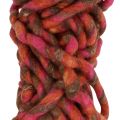 Floristik24 Felt cord 25m brown, red, pink