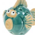 Floristik24 Deco fish blue, ceramic fish, ceramic fish, maritime L7cm 8pcs