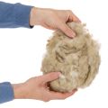 Natural Beige Sheep Wool Loose for Crafting and Decorating 250g | Floristik24.co.uk