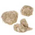 Natural Beige Sheep Wool Loose for Crafting and Decorating 250g | Floristik24.co.uk