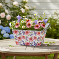 Jardiniere Spring Flower Box Metal Decoration 20×12.5×10cm | Floristik24.co.uk