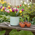 Decorative mug, plant pot,