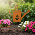 Flower plug metal rust decoration watering can 10x8.5cm 4 pieces | Floristik24.co.uk