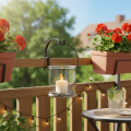Glass hanging lantern Ø12cm H12.5cm 2pcs | Floristik24.co.uk