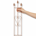 Garden trellis, decorative heart-shaped plant support for climbing plants, 98cm | Floristik24.co.uk
