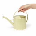 Decorative metal watering can, green/yellow, small, 28x13x17cm, 1.25l, vintage look, balcony decoration | Floristik24.co.uk