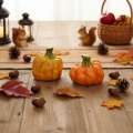 Pumpkin figurine for autumn table decoration, autumn decor, 10cm, 2 pieces | Floristik24.co.uk