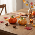 Decorative pumpkins for autumnal table decoration, 6cm, 2 pieces | Floristik24.co.uk