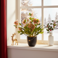 Artificial Helleborus potted plant, Christmas rose, for home decoration, 50cm | Floristik24.co.uk