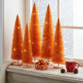 Artificial Christmas tree decoration on a wooden base, 60cm | Floristik24.co.uk