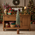 Artificial Christmas tree with base, frosted, as winter decoration, 90cm | Floristik24.co.uk