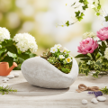 Heart-shaped planter, cast stone, decorative planter, 17cm | Floristik24.co.uk