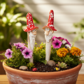 Dwarf Figurines with Red Mushroom Hat for Autumn Decorations - 17cm, Set of 2 | Floristik24.co.uk
